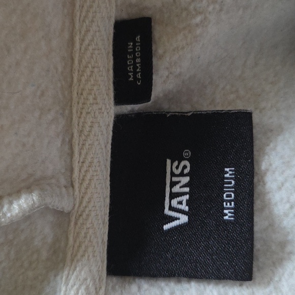 Vans Light Gray Hoodie with Embroidered Accents - Picture 9 of 9